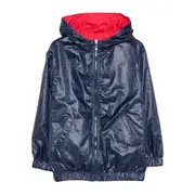 [Fendi] Fendi FF Logo-print Hooded Jacket 12 A BLUE
