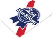 PABST TIN SIGN BLUE RIBBON BEER IN BOTTLES HEILEMAN BREWING BREWERY FALSTAFF