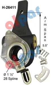 Automatic Slack Adjuster 28 Splinex5.5" Ref: Haldex 40010211, 133.2840, E-6944