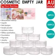 50/200x Mini Sample Bottle Cosmetic Makeup Jar Pot Face Cream Lip Balm Container