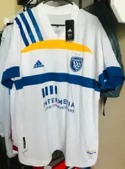 Adidas MLS Authentic AEROREADY San Jose QUAKES Jersey Mens Size 2XL GU2335 White