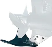 Hydro-Shield R-35 Hydrofoil Boat Stabilizer for 8-100 HP Motors - Skeg-Mounted Thermoplastic Shield with Stainless Steel Mounting Brackets - Standard Size Fin for Boats Under 18 Feet
