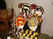 HEAD WRAP Wraps Do Doo Du Rag Skull Caps Bandanas - Assorted Striped 10 (TEN)