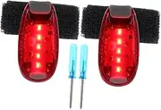 2Pcs LED Light Backpack Lamp Multi Function Outdoor Night Running Light and Lightweight for Safety During Nighttime Activities