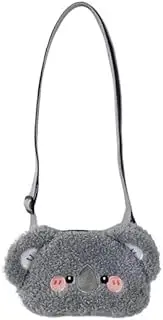 [Generic] Plush Animal Shoulder Bag Cute Kids Crossbody Purse Small Coin Purse Wallet Messenger Bag for Girls Women