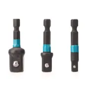 3Pcs Grade Socket Adapters Set Extension Bit 1/4" 3/8"