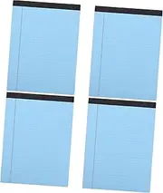 Baluue 4 Pack Lined Legal Pads Portable Memo Pads Tearoff Design for Students Office