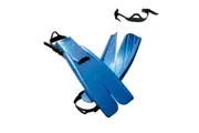 Apollo Bio Fins Pro With Rubber Straps - Metallic Blue - Size L/XL
