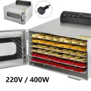 6 Trays Home Electric Food Dehydrator Machine Fruit Jerky Beef Meat Tea Dryer
