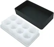 1Set Silicone Epoxy Resin Mixing Box with Lid Durable and Flexible DIY Palette Tool for Epoxy Crafts Easy to Clean for Beginners and Professionals Capacity