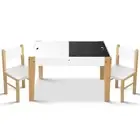 Kids Table Chair Set Children Storage Study Desk Toy Play Game Chalkboard Keezi