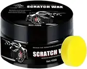Jeruytgh Car Scratch Repair Wax, Car Paint Scratch Remover, 100g Hydrophobic Protectant Quick Detailer with Sponge Long-Lasting Easy Application Restorer Cleaner for Exterior Care Interior Trim