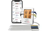 ThermoPro TP25 500ft Wireless Bluetooth Rechargeable Meat Thermometer with 4 Temperature Probes