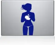 The Decal Guru Volleyball Girl MacBook Decal Vinyl Sticker-12" MacBook