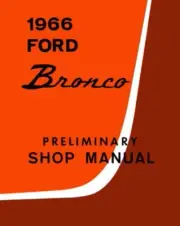 1966 Ford Bronco Shop Repair Service Manual Book Engine Drivetrain Electrical