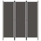 3-Panel Room Divider Folding Wall Privacy Screen Stand Anthracite 150x180cm