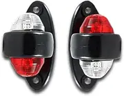 Ardillion 2 x MULTIVOLT E-MARKED LED POSITION STALK ELBOW HEAVY RUBBER BASE LIGHTS CLEARANCE SIDE MARKER LAMPS 9V - 32V IP68 TRUCK VAN LORRY TRAILER BUS