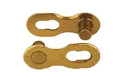 KMC 12 Speed Connecting Link Twin Pack Gold