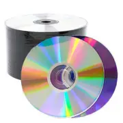 500 PCS Silver Shiny Top 16X Blank DVD-R DVDR Disc Media 4.7GB (50*10)