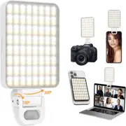 Magnetic Selfie Light Rechargeable 128 LED Fill Phone Clip/Cold Shoe Adjusted 3