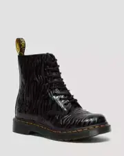 Dr. Martens 1460 Pascal Zebra Gloss Emboss - Black
