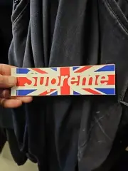 Supreme Union Jack Box Logo Sticker FW11 British Flag New Rare Authentic!!