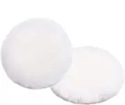 Lambswool Polishing Pads 7 Inch Soft Sheepskin Buffing Pads with Hook