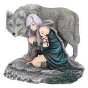 Nemesis Now Anne Stokes Limited Edition Protector Figurine 25cm Grey, Resin