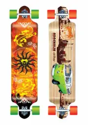 ADRENALIN FREERIDER 38" DRIFTER HIGH SPEC SKATEBOARD - 2 DESIGNS AVAILABLE