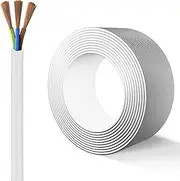 32FT/164FT/328FT 10mm2 Electric Wire 3 Conductor Copper Wire 2.5mm2 Extension Cable Wire 3 Core RVV Flexible Line Suitable for Household Power Adapter(328FT,6MM2)