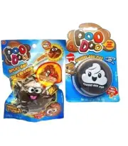 NEW POO DOO Splat EMOJI Squishy Stretchy Ball & POO DOO Slime Set