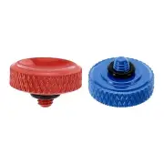 Camera Shutter Button 2pcs Shutter Release Button Carved, Red Blue