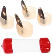 Generic Protect Your Fingers Guzheng Nail Protectors 8pcs Adjustable Silicone Covers Safe for Playing Learning