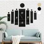 DIY 3D Number Mirror Art Clock Plexiglass Silent Wall Clock Home