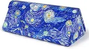 [NPOOYI] Sunglasses Case, Foldable Glasses Case, Magnetic PU Leather Hard Shell Folding Eyeglass Holder Box, Collapsible Unisex