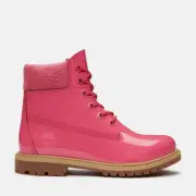 NIB*Womens*Timberland*6 inch Boot**Sz 11*Pink Patent Leather*Valentines
