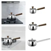 Saucepan with Lid Small Saucepan for Making Sauces Heating Milk Travel