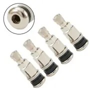 TYRE VALVE BOLT IN STEM TO FOR BBS/ ALLOYS WHEELS /CHROME SILVER METAL CAR VAN