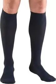 TRUFORM Men's Dress Socks 20-30mmHg (Navy) Medium