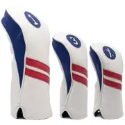 ProActive Sports Vintage Headcovers - 3 Pack, Red/White/Blue