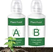 Lmyit Fertilizer Indoor Plants,Hydroponics Nutrients - 2 Piece Supplies Accessories Growing System for Flowers Fruits Indoor Garden Patio Lawn