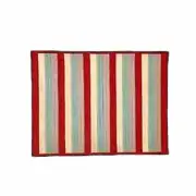 Rectangular Area Rug 3' x 2' Red Rayon | Renovator's Supply