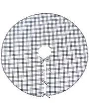 National Tree Company HGTV 48in Plaid Whipstitch Tree Skirt