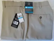 PGA TOUR Men's Flat Front Golf Pant with Expandable Waist Size 36X30