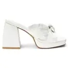COCONUTS by Matisse Esme Platform Block Heels Womens White Casual Sandals ESME-