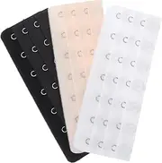 [DIYEAH] 3pcs Underwear Accessories Band Extender Bra Hook Extensions Bra Strap Extender Band Extension Hook Extender Bra Adjuster Elastic Bra Extenders Band Stainless Steel, Multi