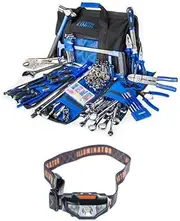 Adventure Kings Bush Mechanic Tool kit 174 Pieces + LED Head Torch lamp Camping