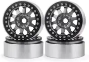 RCLIONS 4Pcs 1.9 Beadlock RC Aluminum Wheels Rims for TRX4,AXAIL SCX10 III AXI03