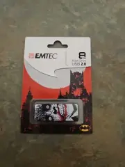 Emtec 8gb Flash Drive Usb 2.0 Joker Red (Limited Edition) Batman 75th...