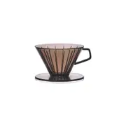 Kinto SCS Resin 4-Cup Pourover Coffee Brewer Maker 13cm w/ Handle Clear Grey